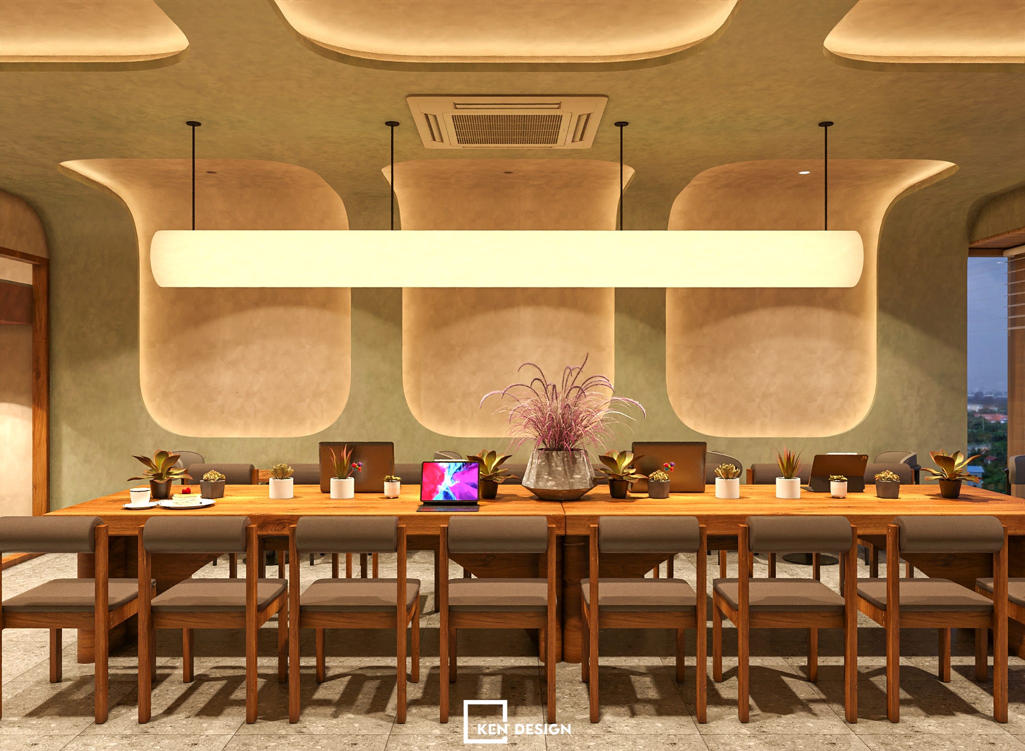 Thiết kế quán Win Lucky coffee & tea